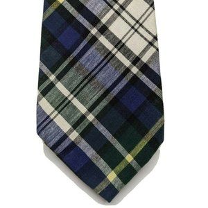 Rooster All Cotton Plaid Necktie, American Made